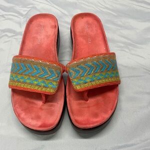 DONALD PLINER MULTICOLORED WEDGES